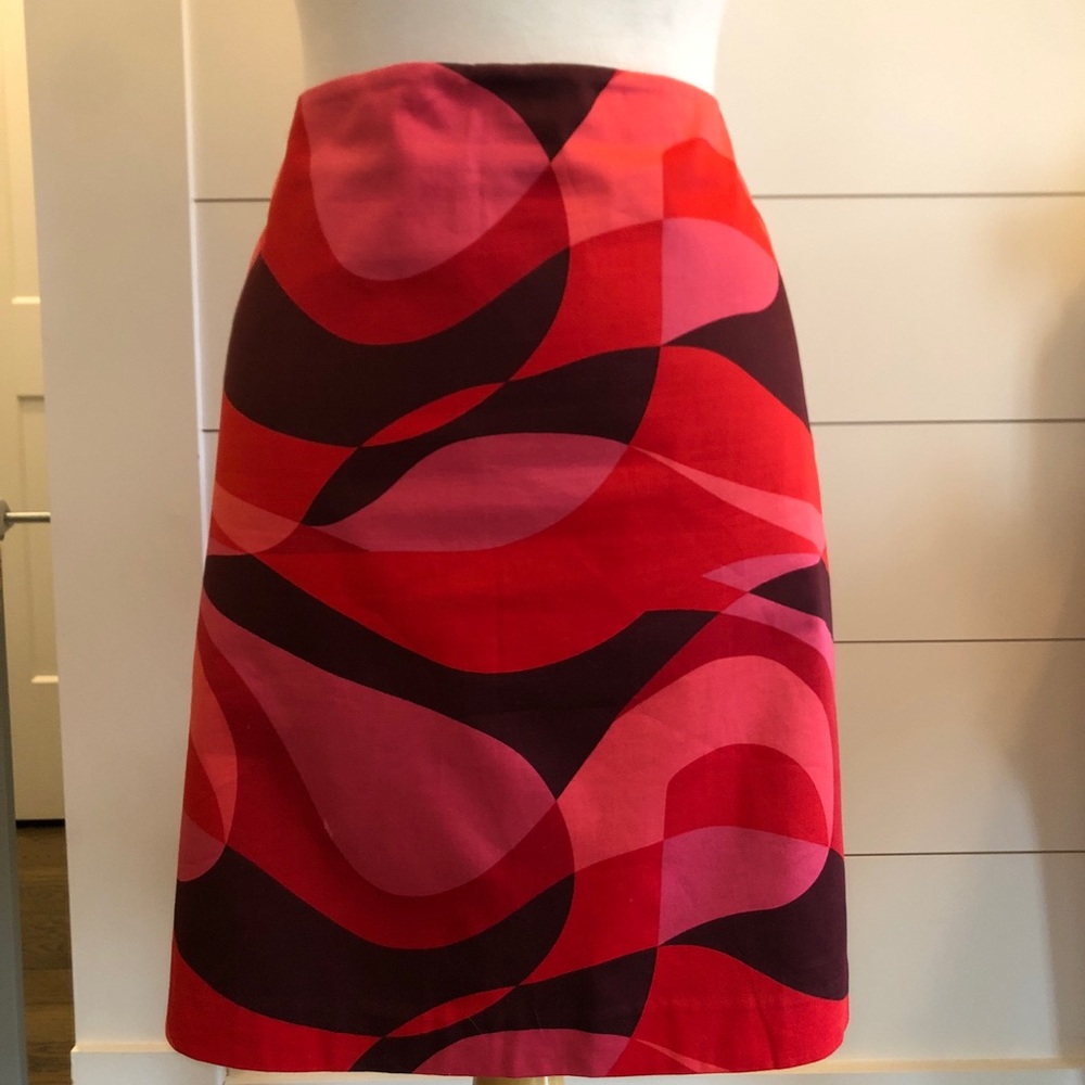 Colorful lined skirt